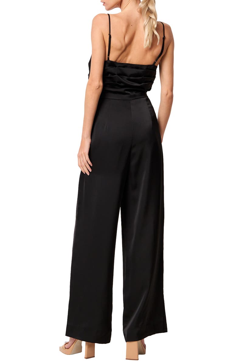 CIEBON Cecilie Pleated Satin Cami Jumpsuit, Alternate, color, 