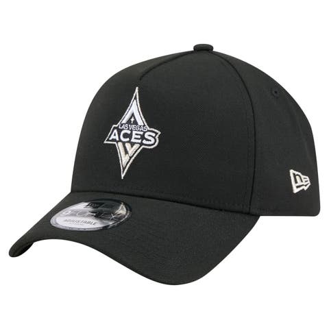 Men's New Era  Black Las Vegas Aces Core Logo A-Frame 9FORTY Adjustable Hat