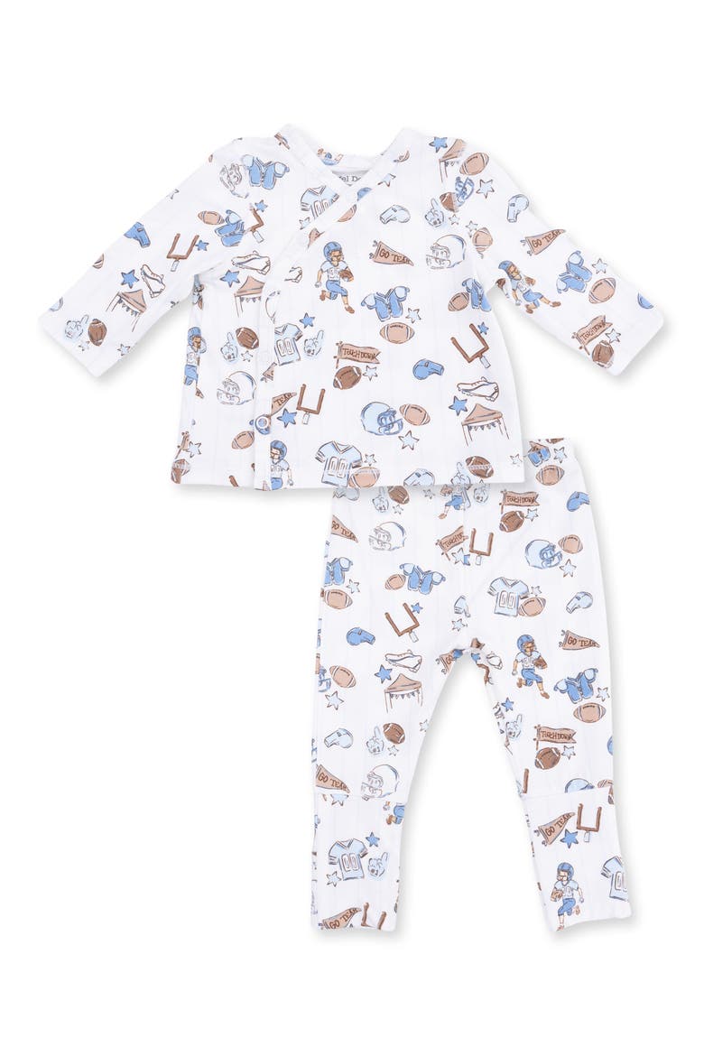 Football Nursery Take Me Home Top & Pants Set, Main, color, IVORY