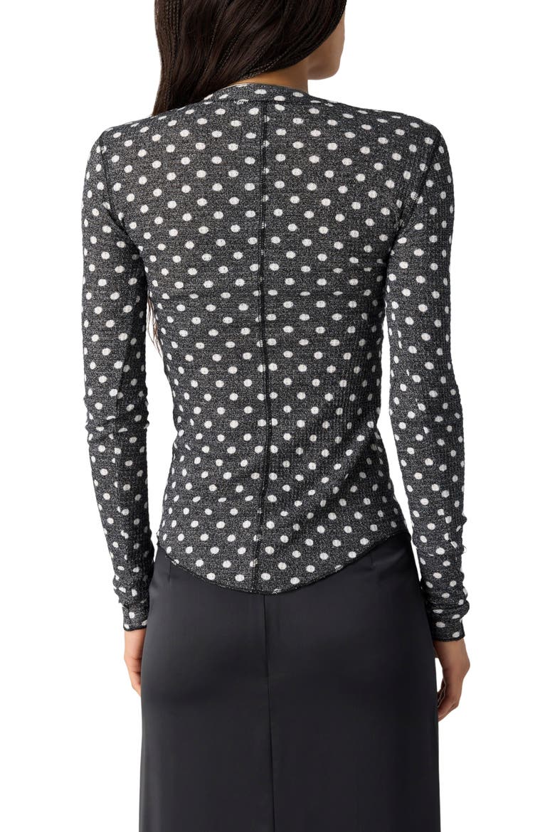 Intimately FP Going Places Pattern Cardigan, Alternate, color, DOTS - BLACK COMBO