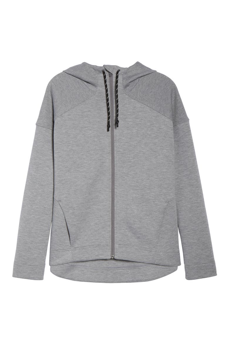 Cross Train Hoodie Jacket, Alternate, color, SILVER GREY MARL