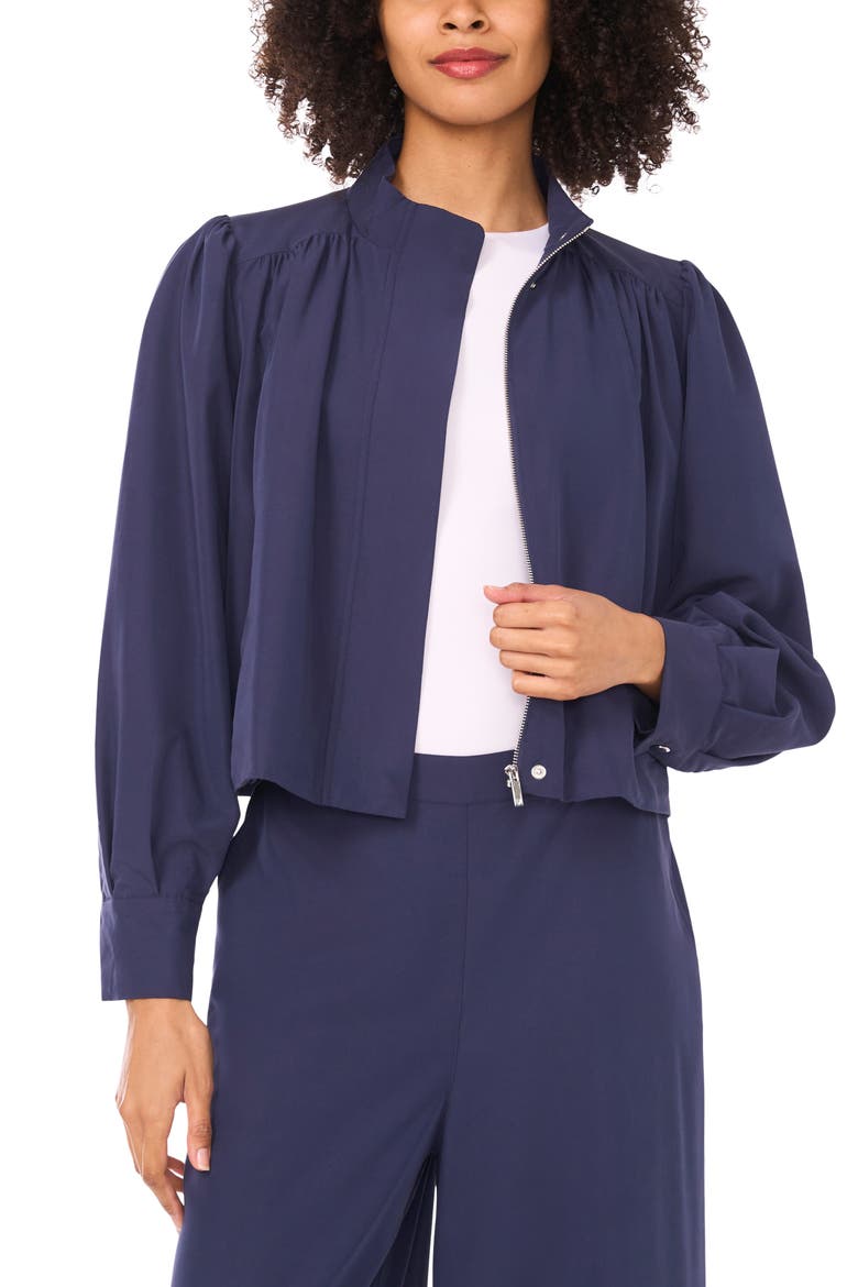 Zip Front Jacket, Main, color, CLASSIC NAVY