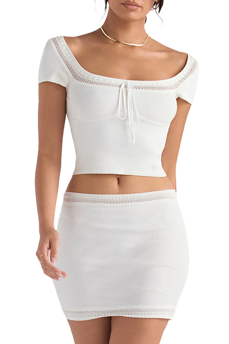 Nola Square Neck Crop Top, Main, color, IVORY