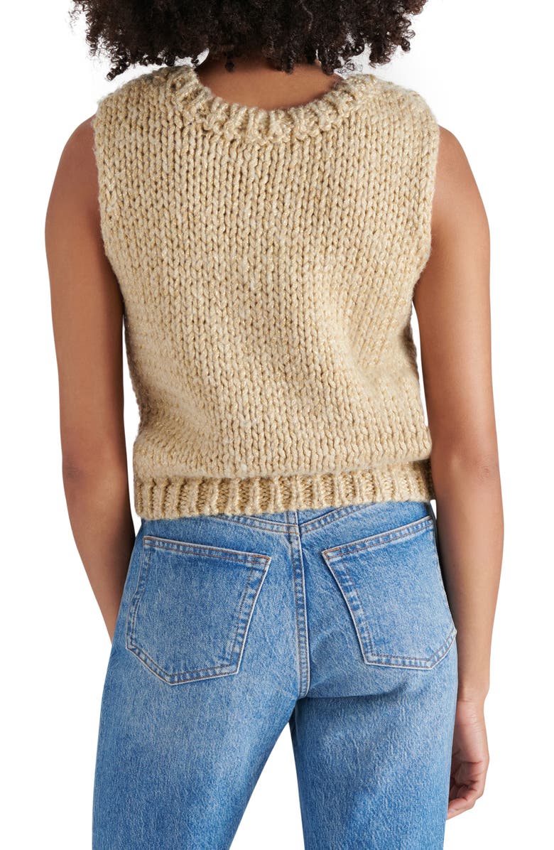 Steve Madden Eleny Metallic Sweater Vest, Alternate, color, 