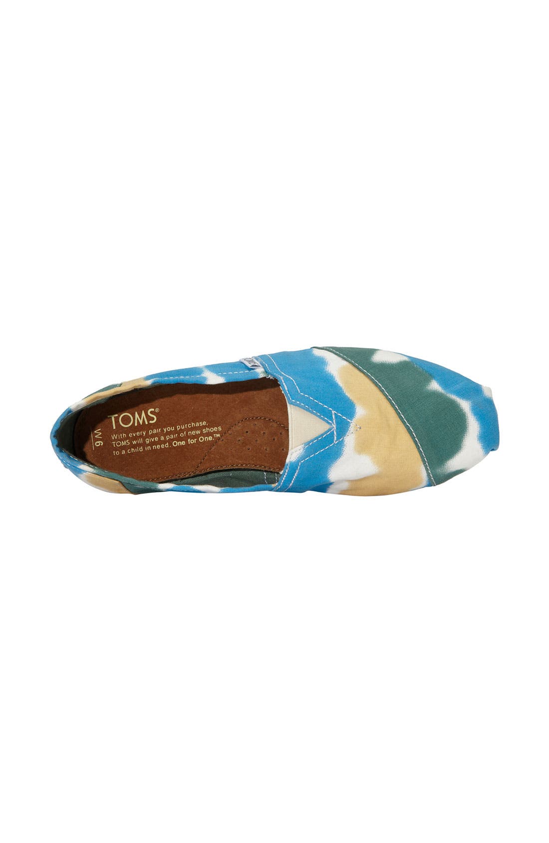 Tie Dye Canvas Slip-On (Nordstrom Exclusive), Alternate, color, GREEN BLUE TYE DYE