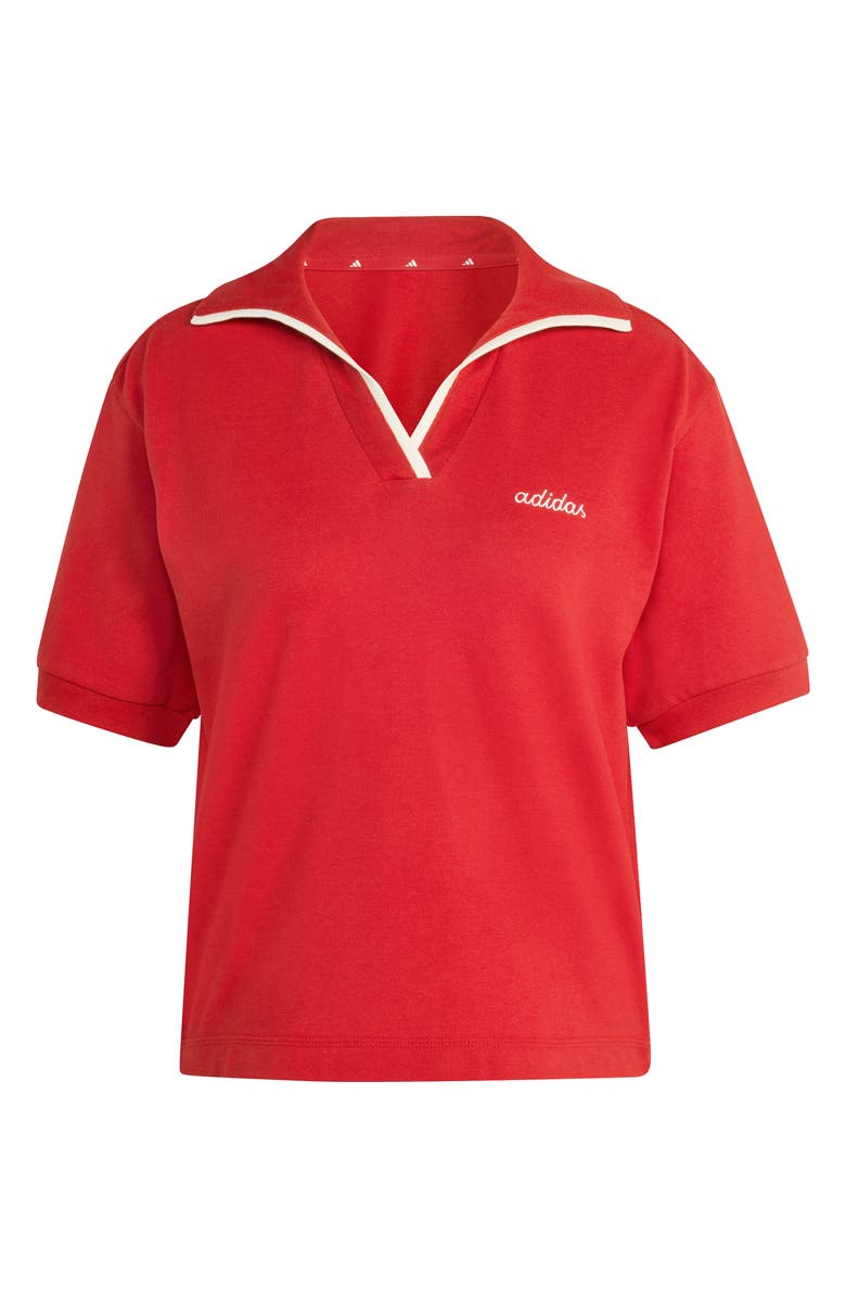 adidas Colorpop Polo, Alternate, color, Active Maroon/ Off White