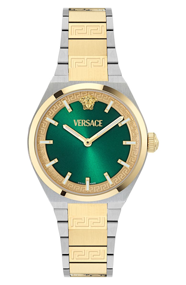 Versace V-Auria Two-Tone Bracelet Watch, 35mm, Main, color, Two Tone