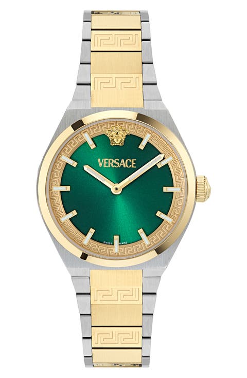 V-Auria Two-Tone Bracelet Watch, 35mm
