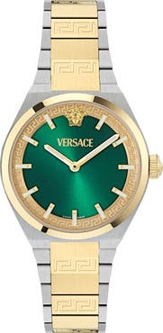 Versace V-Auria Two-Tone Bracelet Watch, 35mm