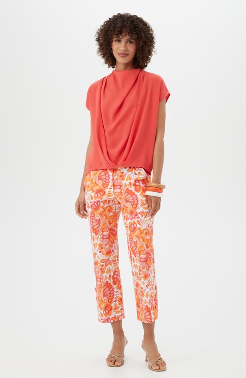 Trina Turk Odilia Drape Top In Slushie