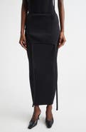 Aisling Camps Flipped Merino Wool Blend Rib Skirt
