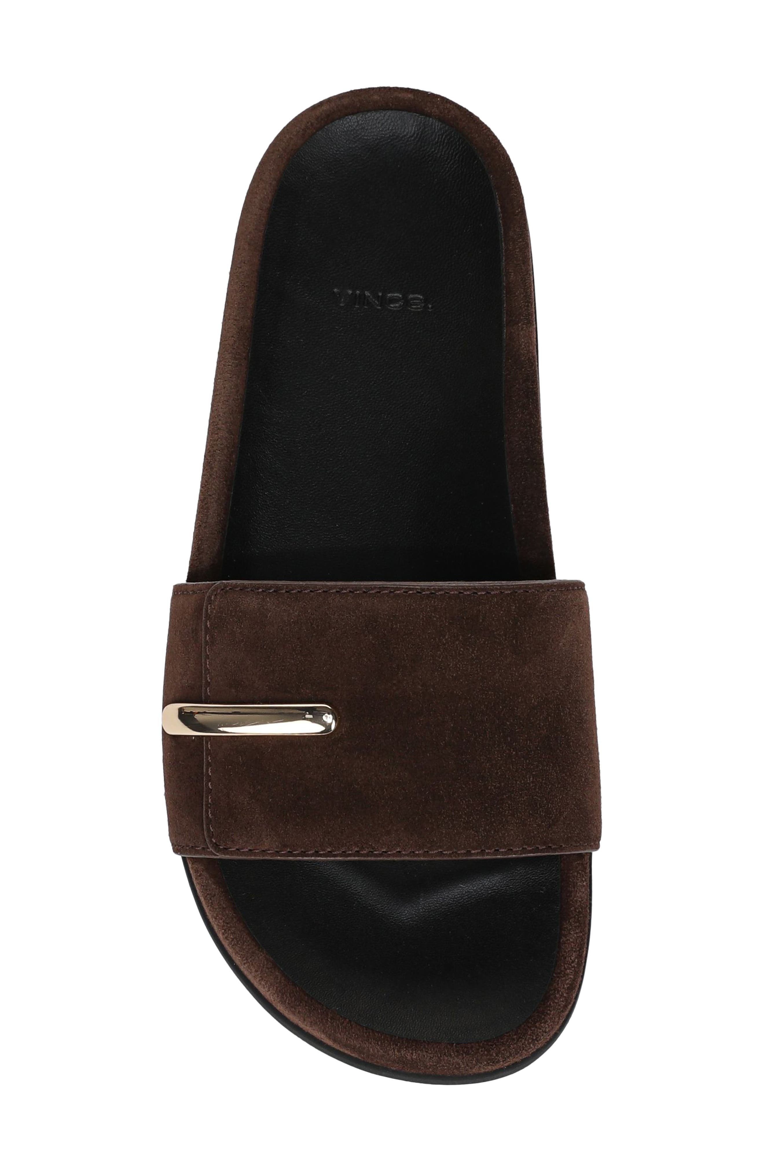 Sadie Slide Sandal, Alternate, color, CACAO BROWN
