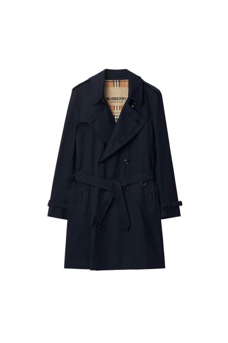 Mid-length Kensington Heritage Trench Coat, Alternate, color, Blue