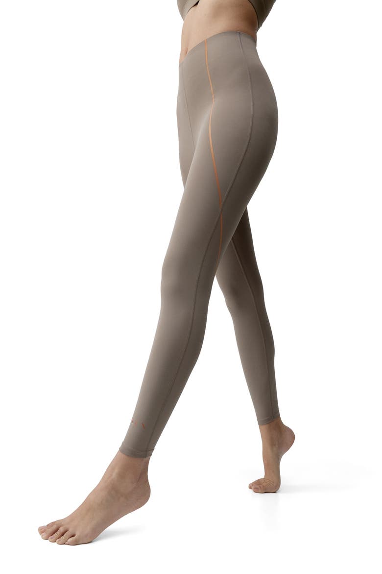 Brone Performance Full-Length Sports Legging, Alternate, color, Taupe