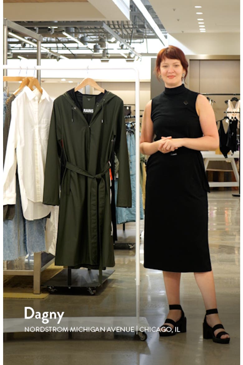 Waterproof A-Line Long Raincoat video