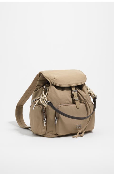 Nylon Multi-Pocket Backpack