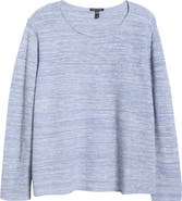 Eileen Fisher Crewneck Organic Linen & Organic Cotton Sweater