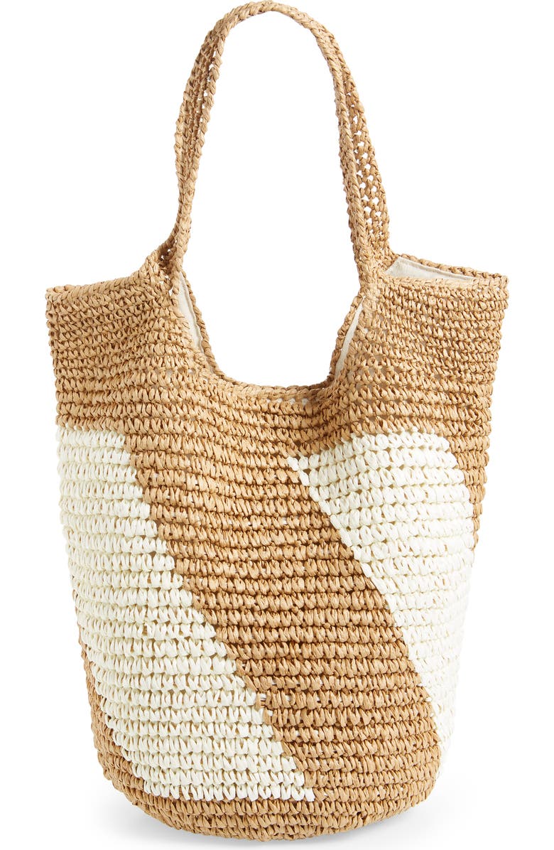 BTB Los Angeles Demi Diagonal Straw Shoulder Bag, Alternate, color,