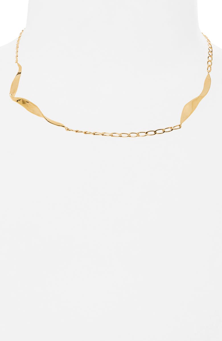 FARIS Blade Necklace, Alternate, color, Gold