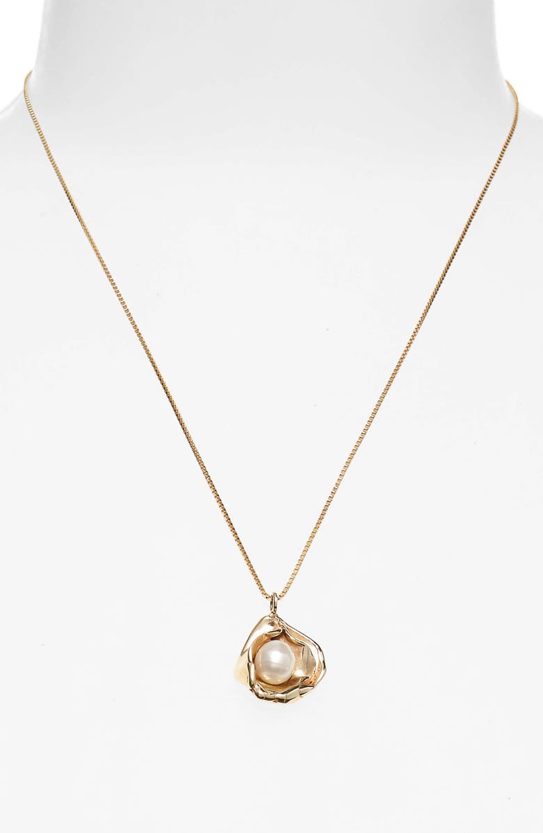 FARIS Madre Pearl Pendant Necklace, Alternate, color,