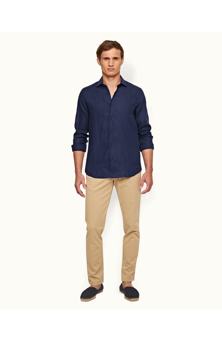 Orlebar Brown Fallon Stretch-Cotton Tailored Fit Stretch-Cotton Chinos, Main, color, Sand Dune