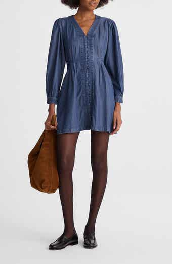 Chrissy Annandale Wash Long Sleeve Dress