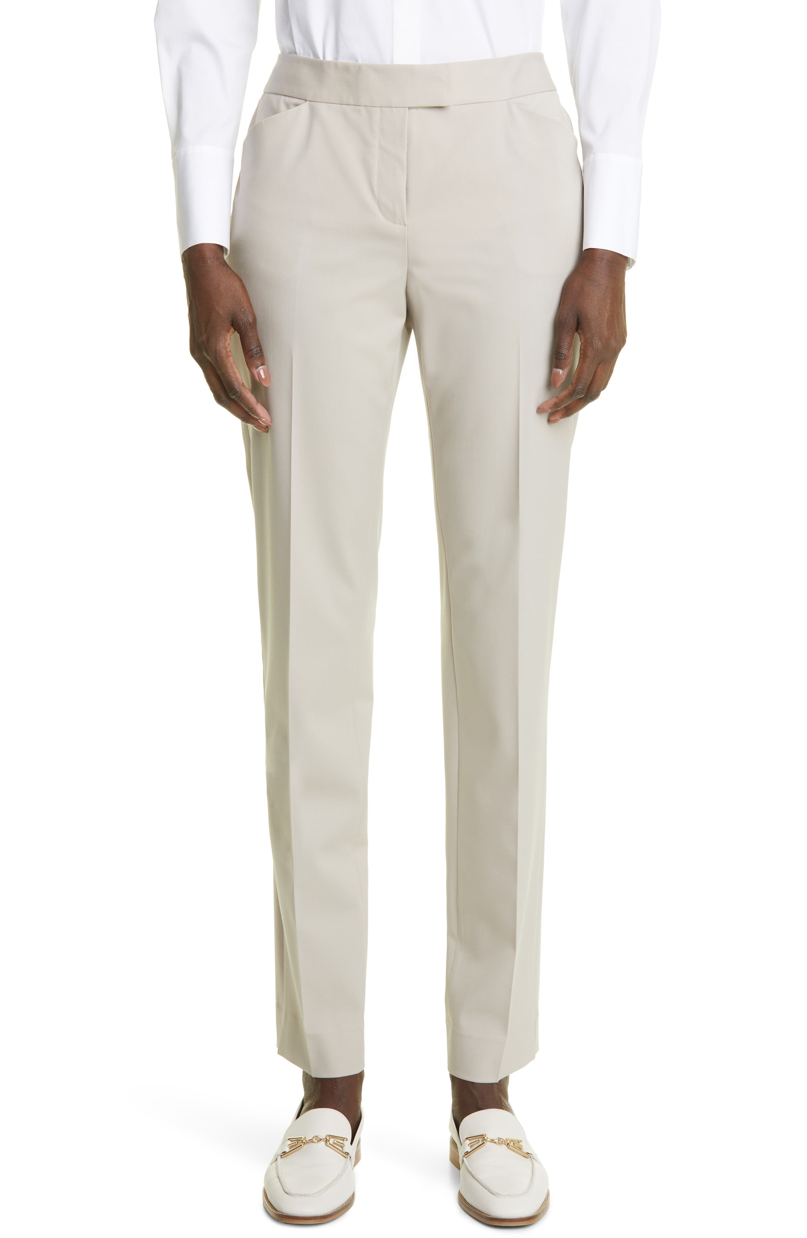 Lafayette 148 New York Irving Skinny Stretch Wool Pants
