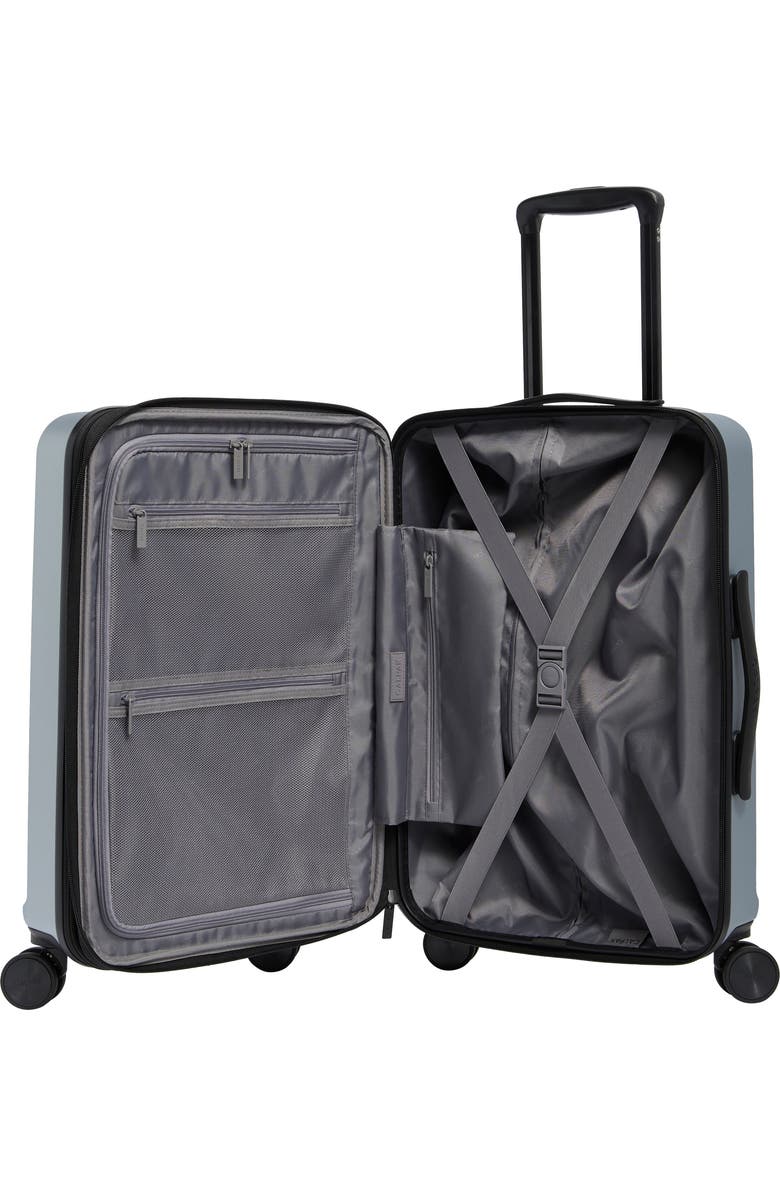 CALPAK Treyton 20-Inch Hardside Carry-On Luggage, Alternate, color, Silver