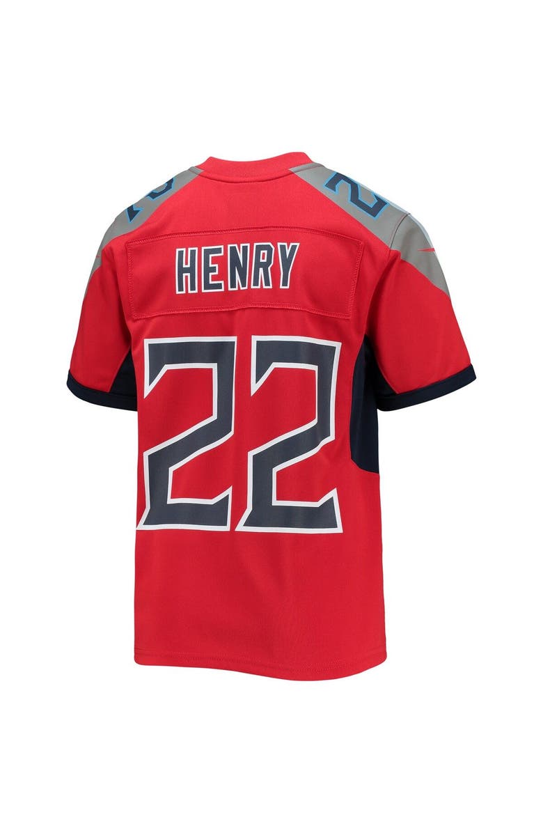 Nike Youth Nike Derrick Henry Red Tennessee Titans Inverted Team Game Jersey, Alternate, color, 