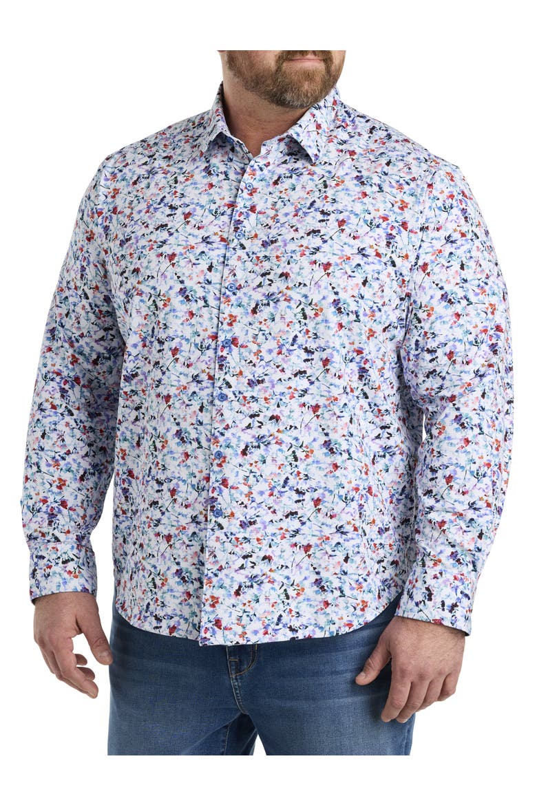 Big & Tall Bavaro Sport Shirt, Alternate, color, MULTI