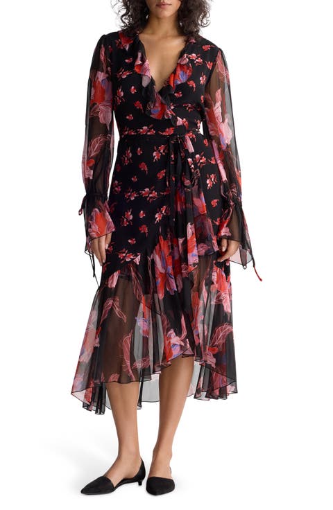 Thena Ruffle Wrap Dress