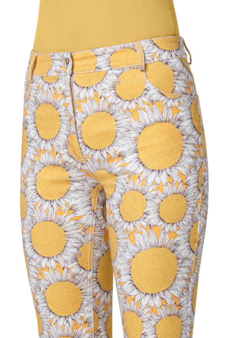Maru Print Tapered Leg Ankle Jeans, Alternate, color, SUN