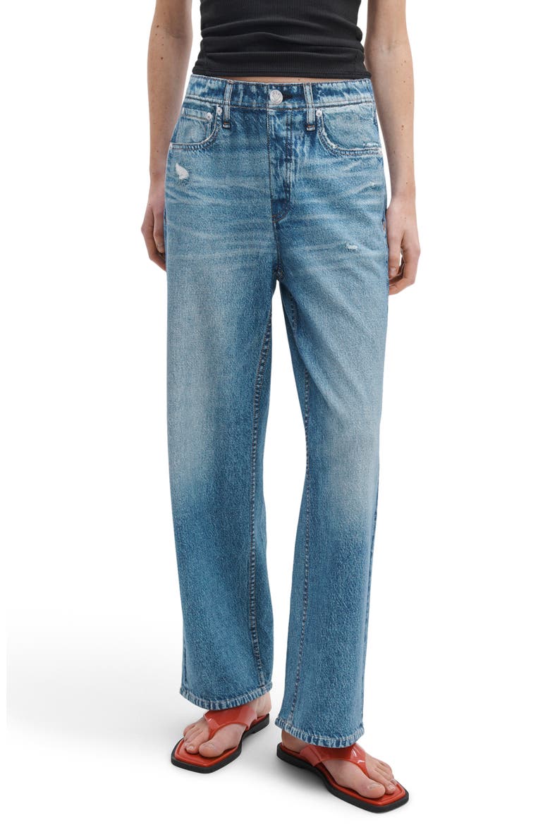 rb Miramar Ankle Cotton Terry Sweatpant Jeans, Main, color, MINETTA