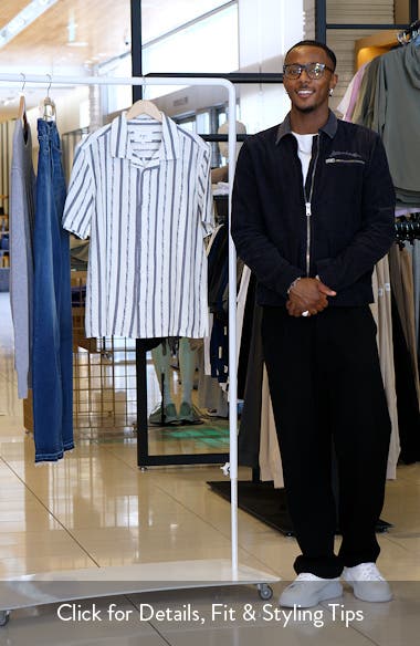 Wax London Didcot Stripe Camp Shirt (Men) | Nordstrom