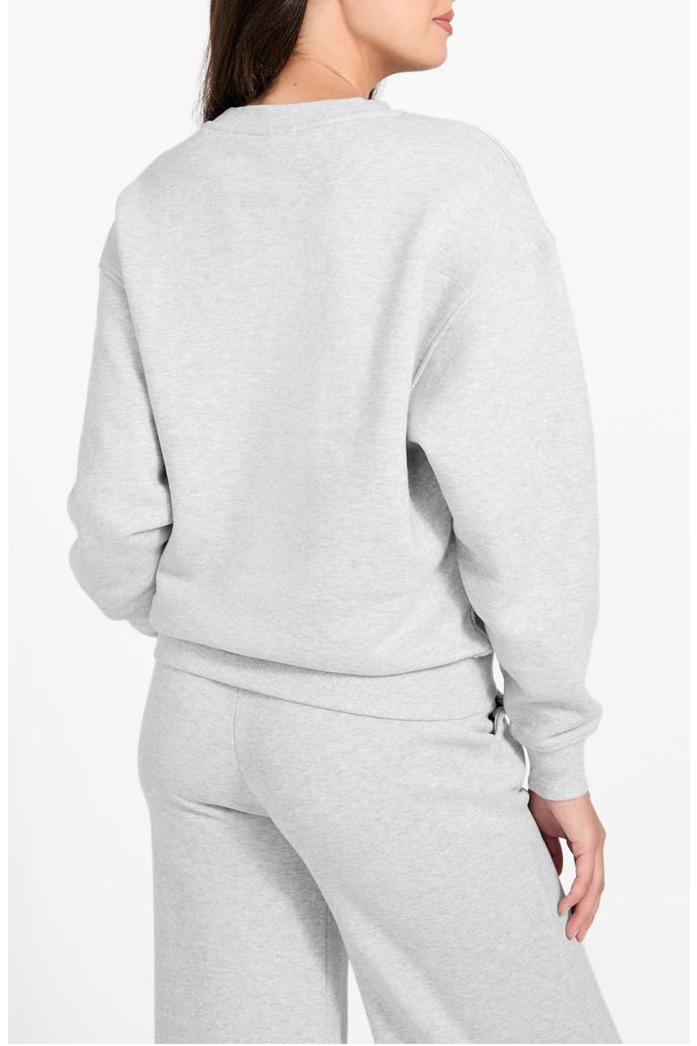 Nat Organic Cotton Blend Fleece Sweatshirt, Alternate, color, HEATHER GREY