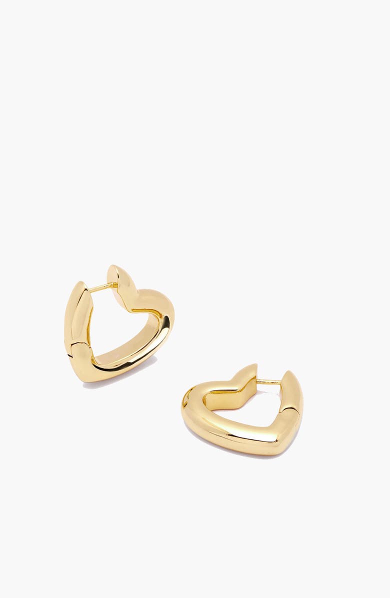 YOJ Loff Heart Hoop Earrings, Alternate, color, Gold
