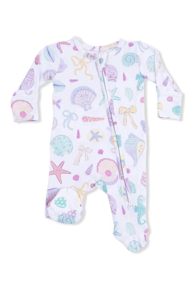 Beach Days Zip Footie, Main, color, IVORY