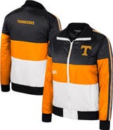THE WILD COLLECTIVE Women's The Wild Collective  Tennessee Orange Tennessee Volunteers Color-Block Puffer Full-Zip Jacket