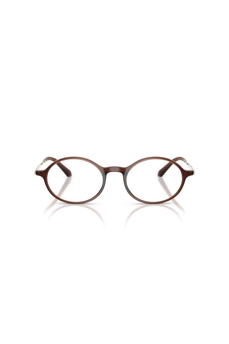 50mm Oval optical glasses, Alternate, color, Brown