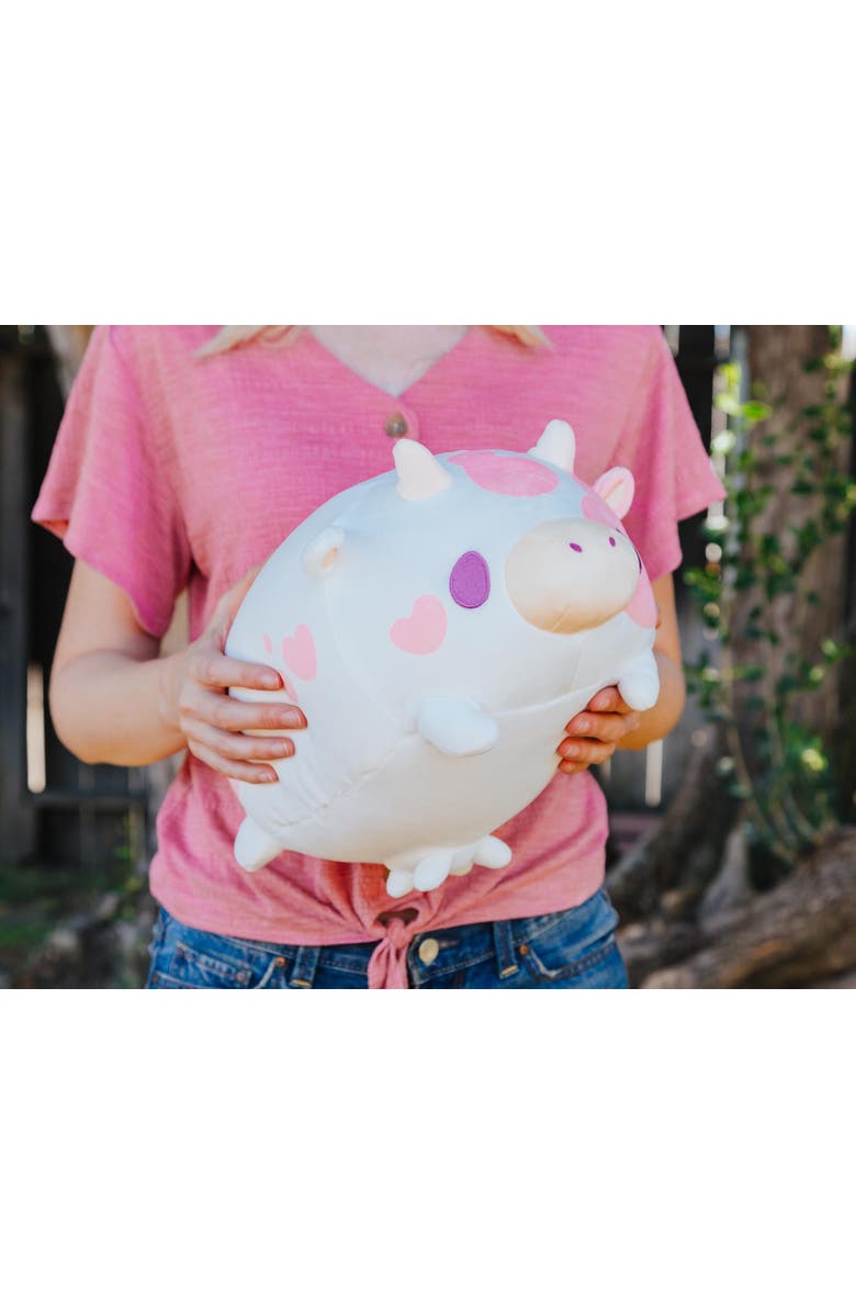 Toynk MochiOshis Cow 12-Inch Character Plush Toy, Alternate, color, Black/White