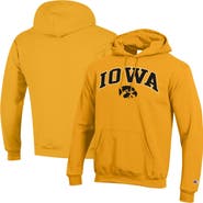 Champion Men's Champion Gold Iowa Hawkeyes Arch Over Logo Pullover Hoodie