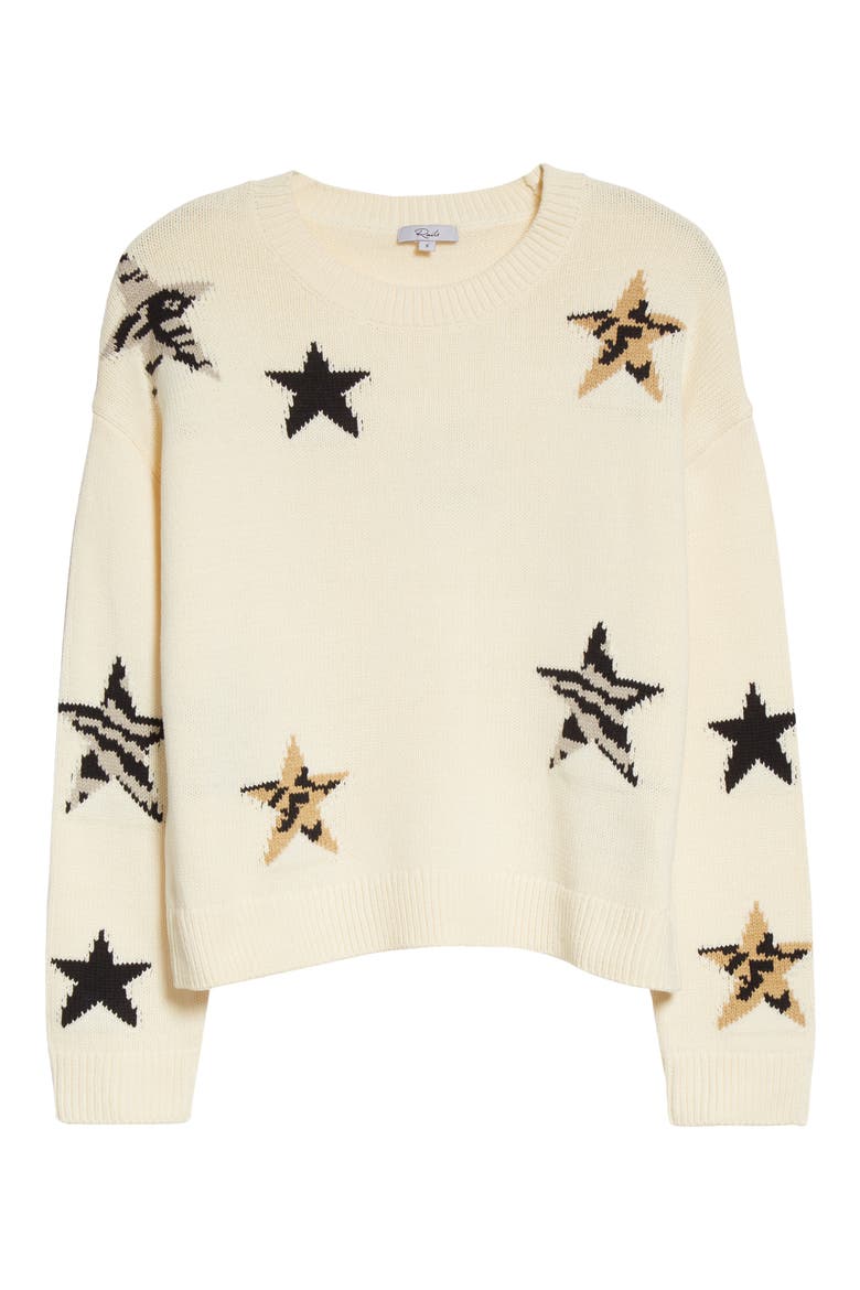 Perci Animal Star Sweater, Alternate, color, NEUTRAL ANIMAL STAR