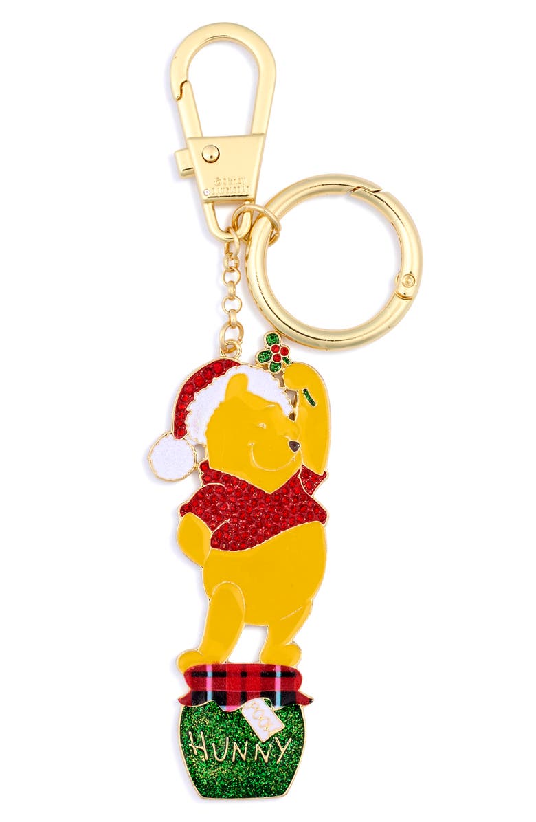 BaubleBar Winnie The Pooh Christmas Bag Charm, Alternate, color, Yellow Multi