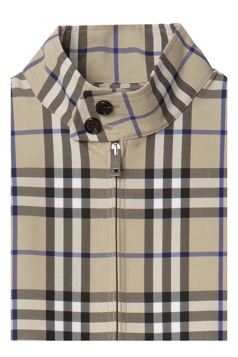 Check Harrington Jacket, Alternate, color, Lichen beige