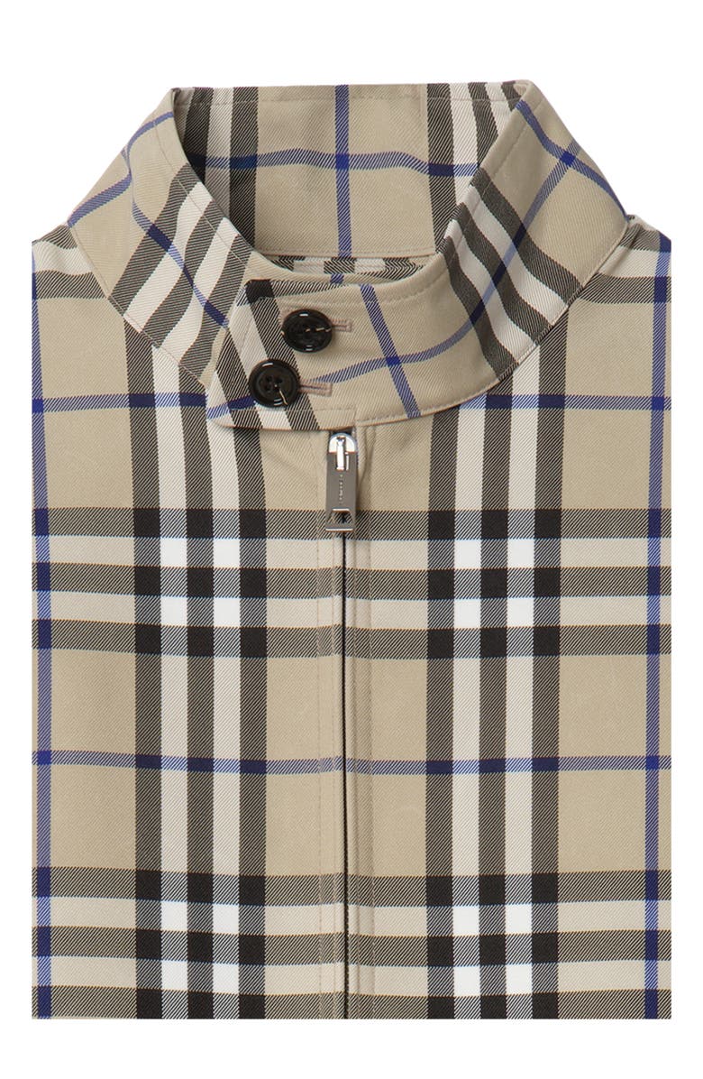 Burberry Check Harrington Jacket, Alternate, color, Lichen Beige