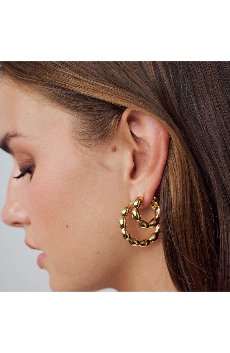 Sif Jakobs Jewellery Earrings Goccia Cerchietto, Alternate, color, 18K Gold Plated