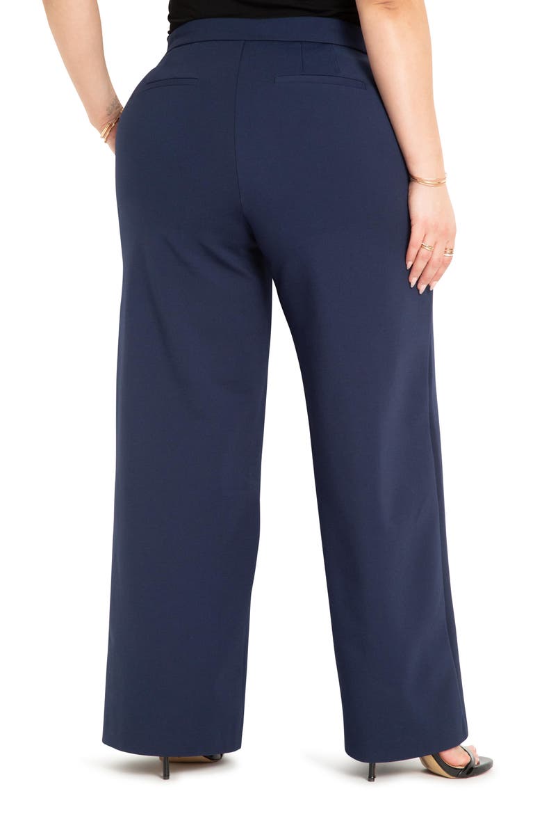 The Ultimate Stretch Wide Leg Work Pant, Alternate, color, MARITIME BLUE