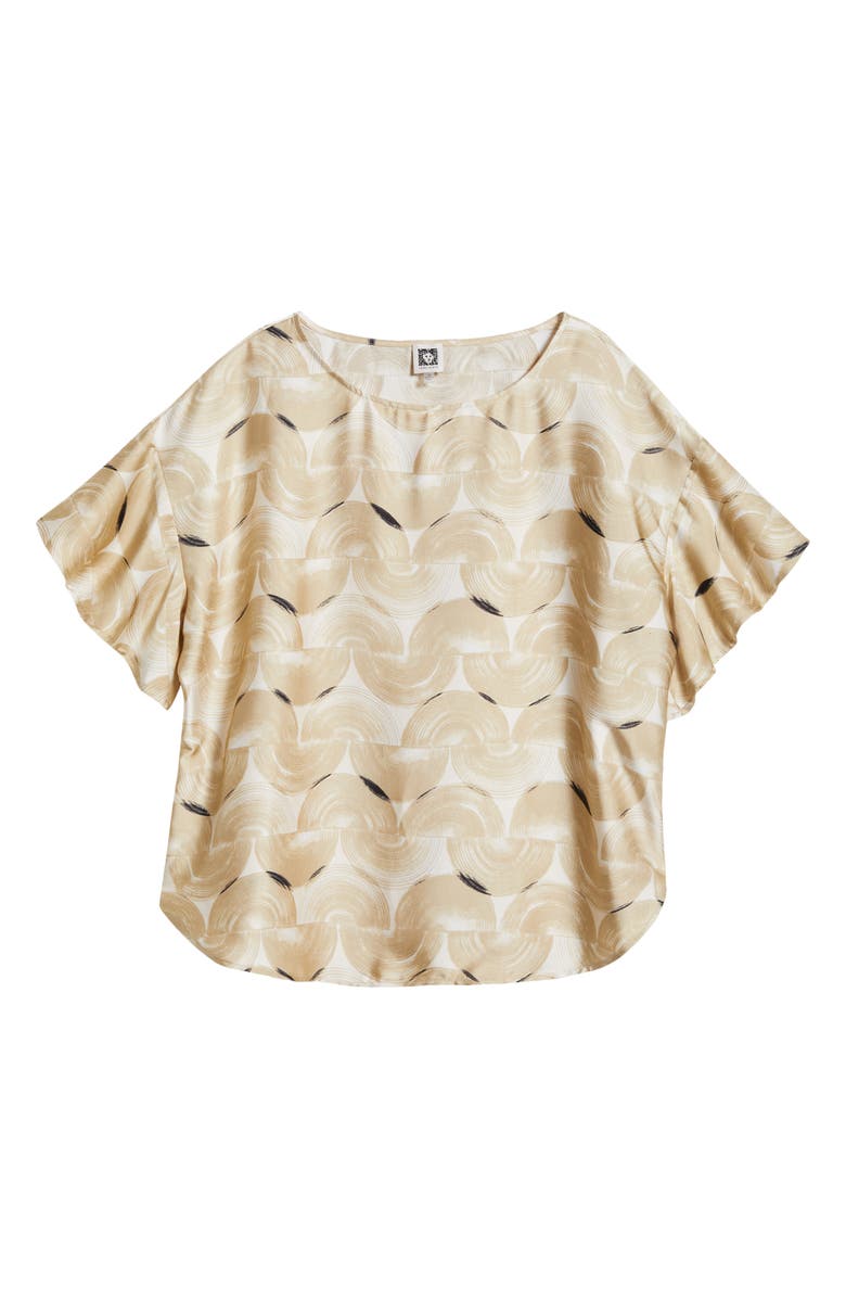 Anne Klein Flutter Sleeve Top, Alternate, color, 