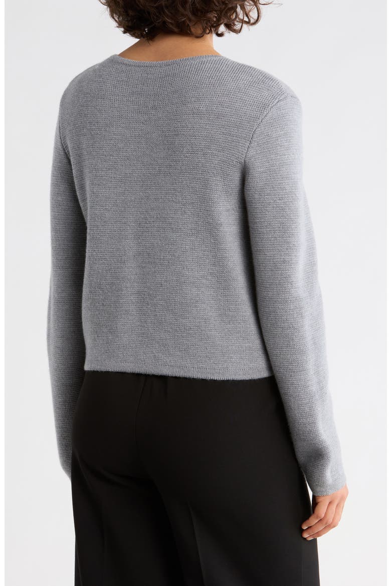 Merino Wool Crop Cardigan, Alternate, color, GREY