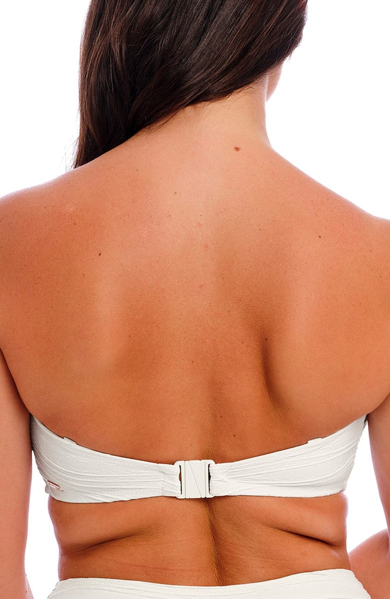 Fantasie Beach Waves Underwire Bandeau Bikini Top, Alternate, color, Linen